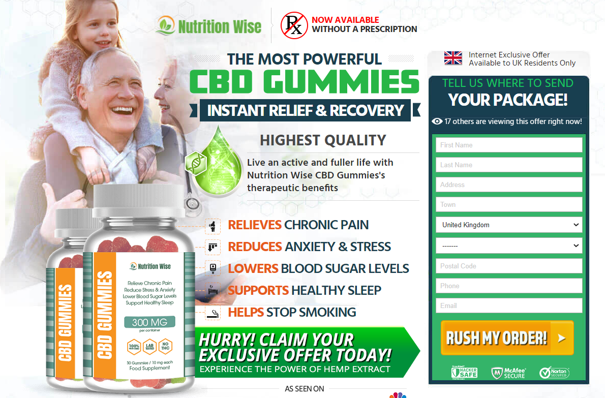 Nutriwise CBD Gummies United Kingdom Reviews